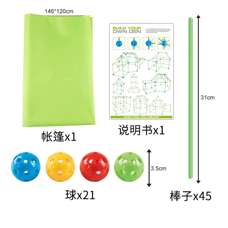 Unlock Creativity with the Ultimate Building Blocks Toy Set - DIY Beaded Tent and Architectural Adventure for Ages 14+