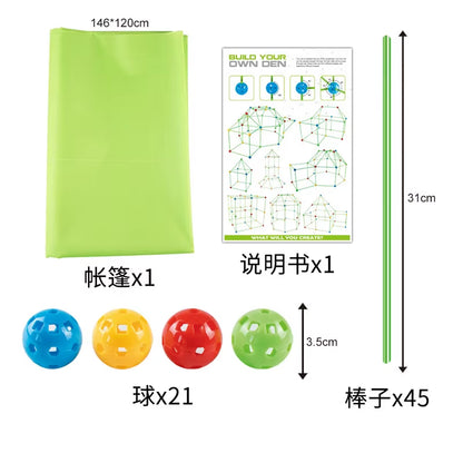 Unlock Creativity with the Ultimate Building Blocks Toy Set - DIY Beaded Tent and Architectural Adventure for Ages 14+