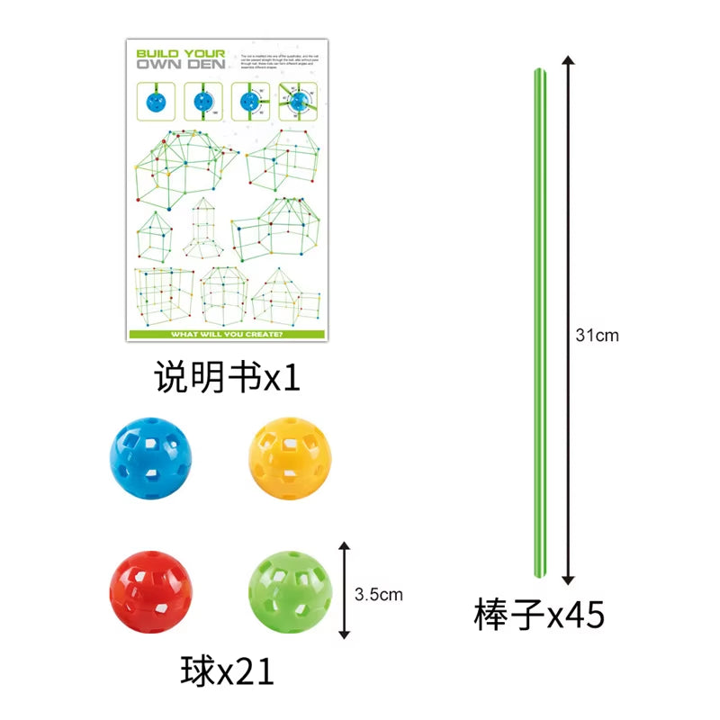 Unlock Creativity with the Ultimate Building Blocks Toy Set - DIY Beaded Tent and Architectural Adventure for Ages 14+