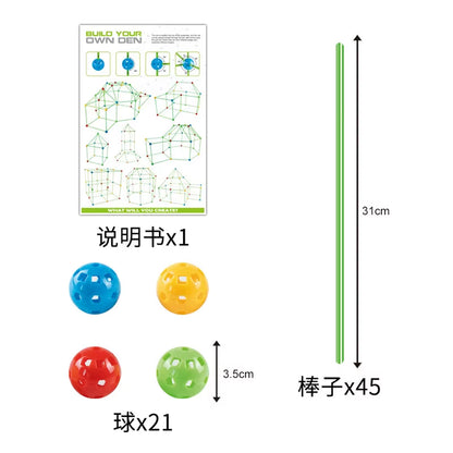 Unlock Creativity with the Ultimate Building Blocks Toy Set - DIY Beaded Tent and Architectural Adventure for Ages 14+