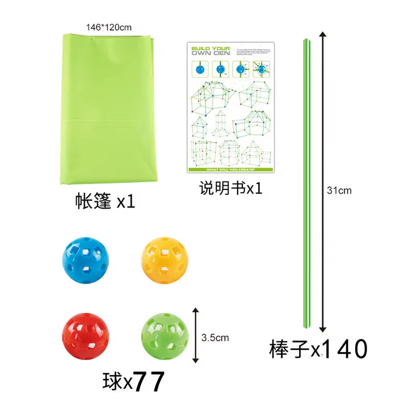 Unlock Creativity with the Ultimate Building Blocks Toy Set - DIY Beaded Tent and Architectural Adventure for Ages 14+