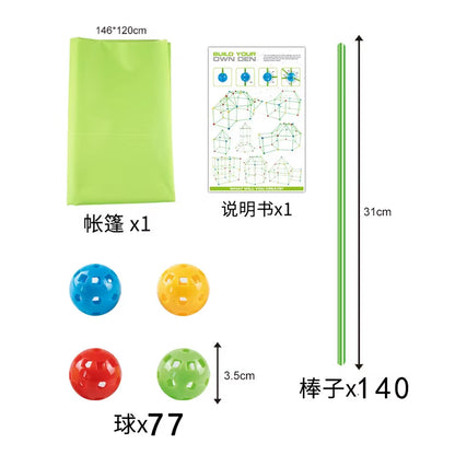 Unlock Creativity with the Ultimate Building Blocks Toy Set - DIY Beaded Tent and Architectural Adventure for Ages 14+