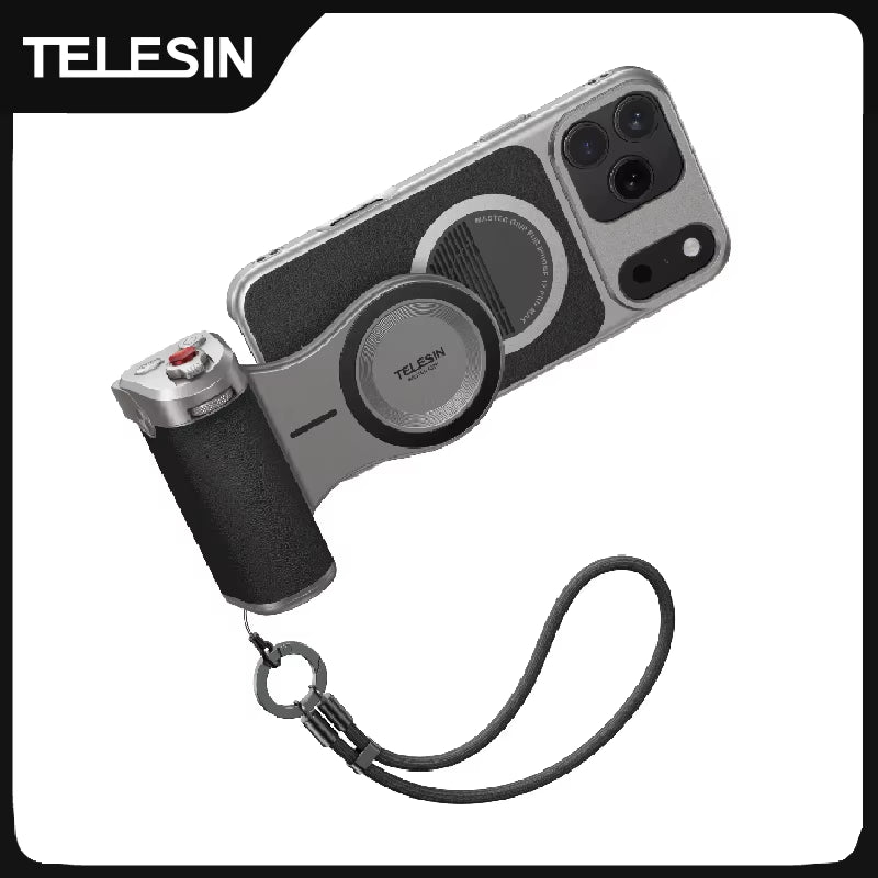 Elevate Your Photography with the TELESIN Magnetic Master Grip Kit for iPhone 17 Pro Max - Complete with Graphene Cooling Case and Ergonomic Handle