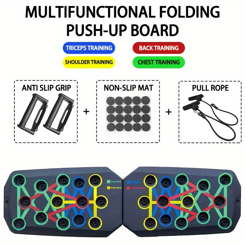 Transform Your Workout with the Portable Push-Up Board Set - Multifunctional Fitness Equipment for Strength Training