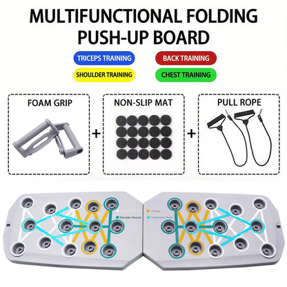 Transform Your Workout with the Portable Push-Up Board Set - Multifunctional Fitness Equipment for Strength Training