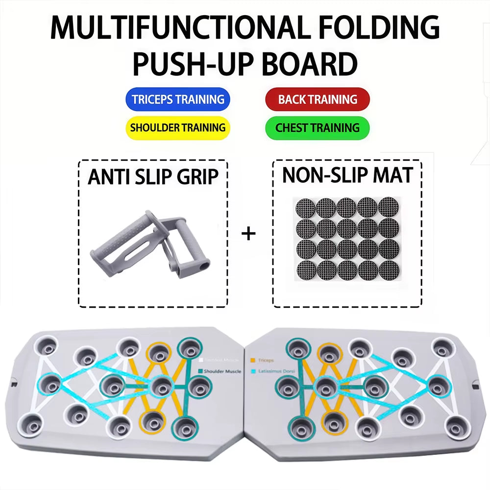 Transform Your Workout with the Portable Push-Up Board Set - Multifunctional Fitness Equipment for Strength Training