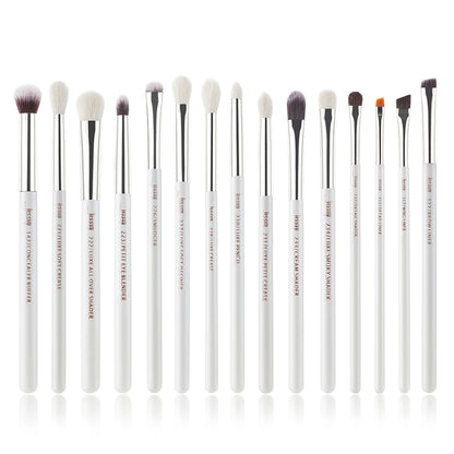 Jessup Makeup Brushes Set 15Pcs Make up Brush Tools Kit Eye Liner Shader Natural-Synthetic Hair Rose Gold/Black T157