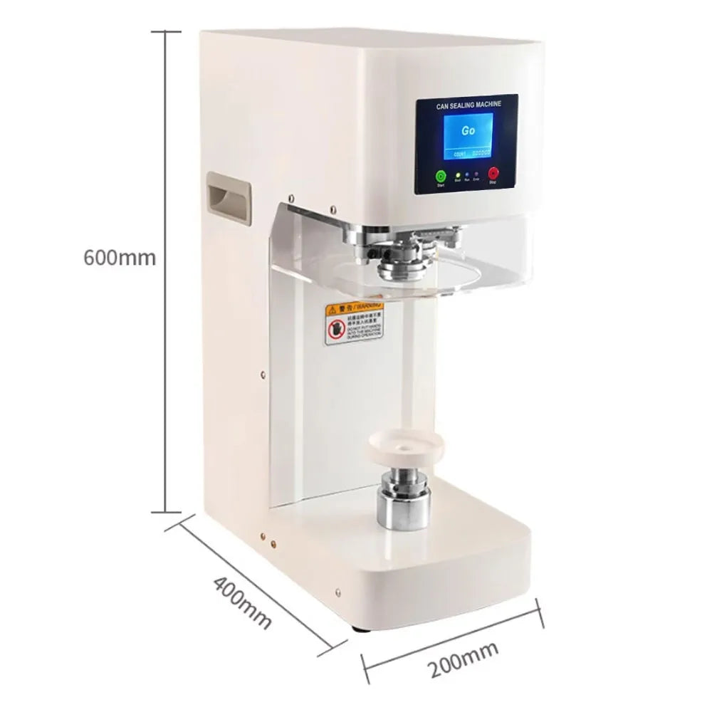 Automatic Rotary Can Sealing Machine for Tin Cans and PET Bottles - Ideal for Soda, Beer, Juice, and Food Beverages, 5.5mm Sealing Capability