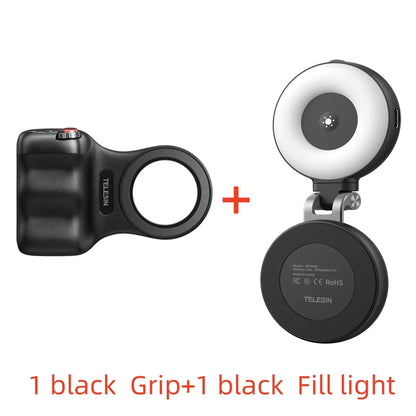 Elevate Your Photography with the TELESIN Magnetic Phone Camera Hand Grip - Remote Control for iPhone, HUAWEI, and SAMSUNG