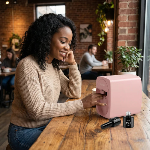 Portable 3D Nail Art Printer with Mobile App Control and Extensive Design Options for Family Use
