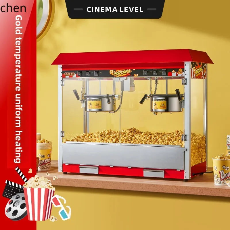 LXC Commercial Automatic Electric Popcorn Machine for Corn Puffing