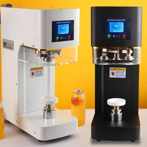 Automatic Rotary Can Sealing Machine for Tin Cans and PET Bottles - Ideal for Soda, Beer, Juice, and Food Beverages, 5.5mm Sealing Capability