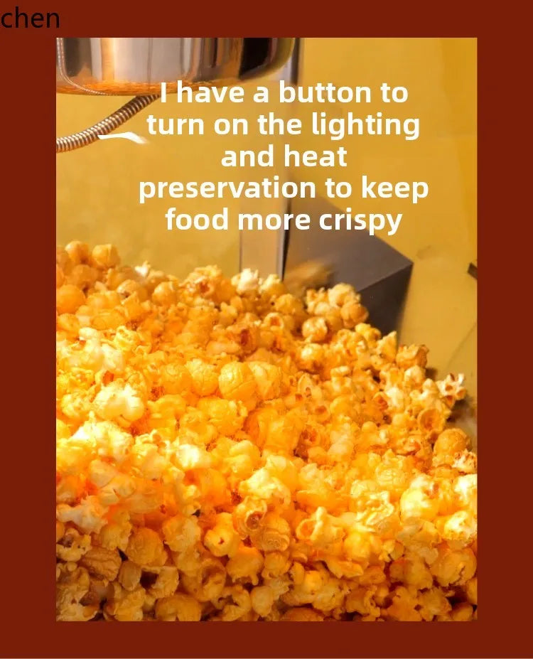 LXC Commercial Automatic Electric Popcorn Machine for Corn Puffing