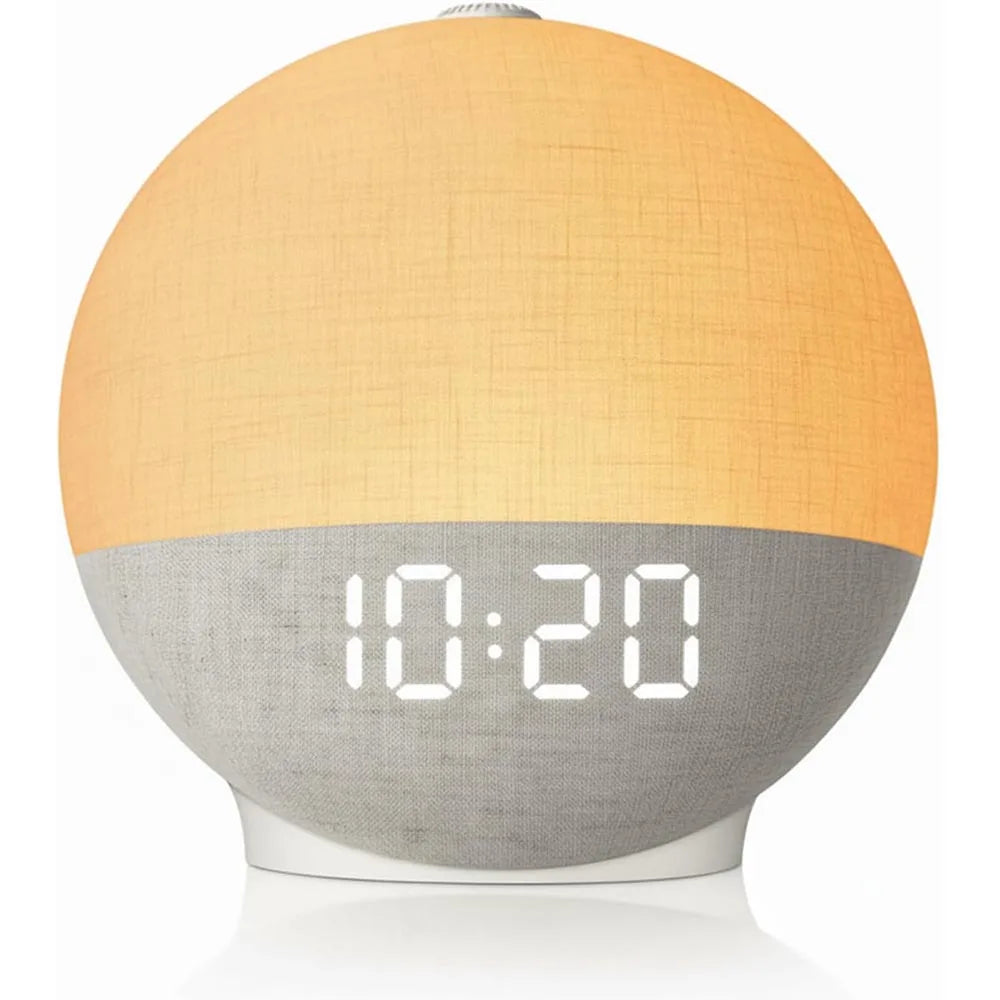 Transform Your Mornings with the Sunrise Alarm Clock: Wake-Up Light, White Noise Machine, Bluetooth Speaker & Color-Changing Night Lights - The Ultimate Bedroom Companion