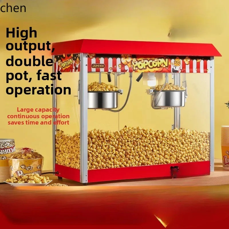 LXC Commercial Automatic Electric Popcorn Machine for Corn Puffing