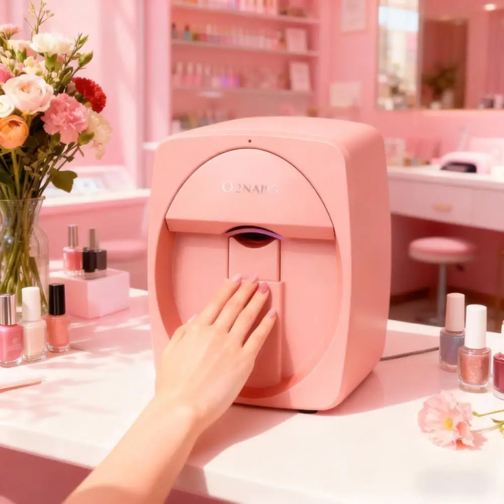 Portable 3D Nail Art Printer with Mobile App Control and Extensive Design Options for Family Use