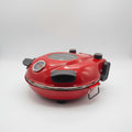 Electric Pizza Oven with Ceramic Stone Baking Plate - 31cm Diameter for Authentic Italian Pizza and Frozen Bread Defrosting