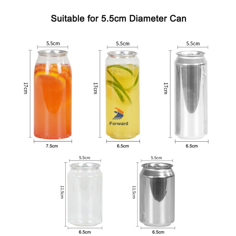 Automatic Rotary Can Sealing Machine for Tin Cans and PET Bottles - Ideal for Soda, Beer, Juice, and Food Beverages, 5.5mm Sealing Capability
