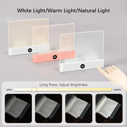 Illuminate Your Reading Experience with the LED Flat Panel Night Vision Book Light - Perfect for Students and Avid Readers!