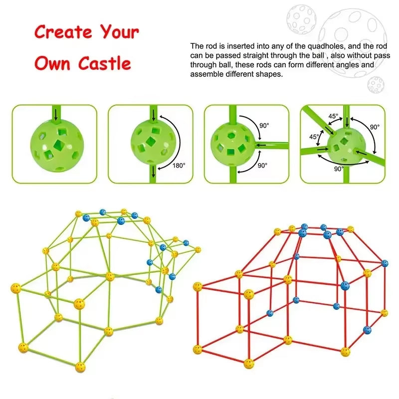 Unlock Creativity with the Ultimate Building Blocks Toy Set - DIY Beaded Tent and Architectural Adventure for Ages 14+