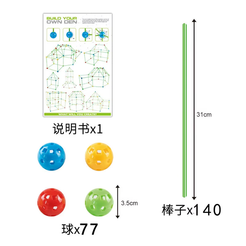 Unlock Creativity with the Ultimate Building Blocks Toy Set - DIY Beaded Tent and Architectural Adventure for Ages 14+